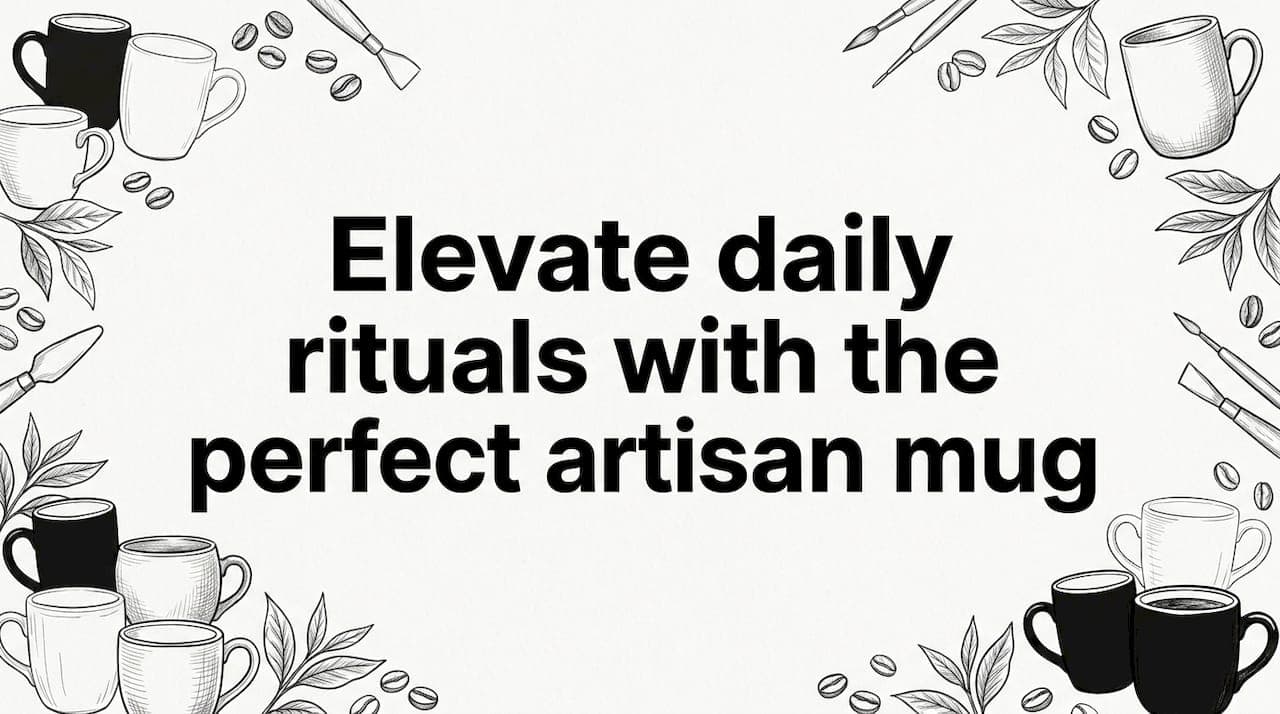 Elevate daily rituals with the perfect artisan mug