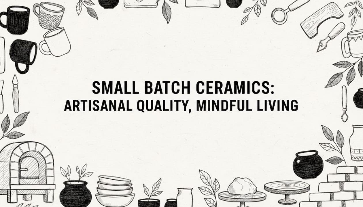 Small batch ceramics: Artisanal quality, mindful living
