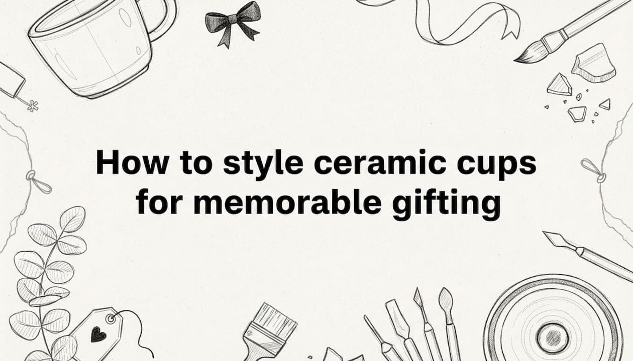 How to style ceramic cups for memorable gifting