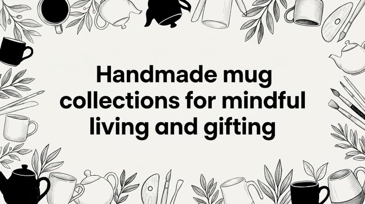 Handmade mug collections for mindful living and gifting