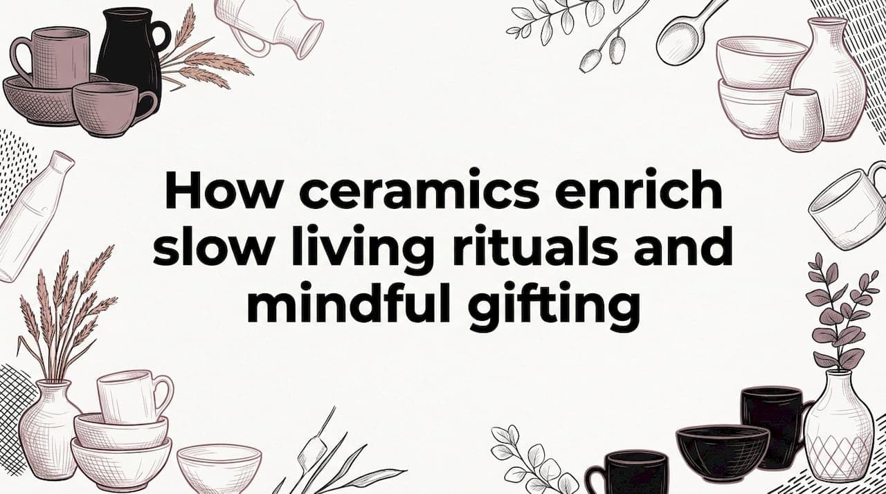 How ceramics enrich slow living rituals and mindful gifting