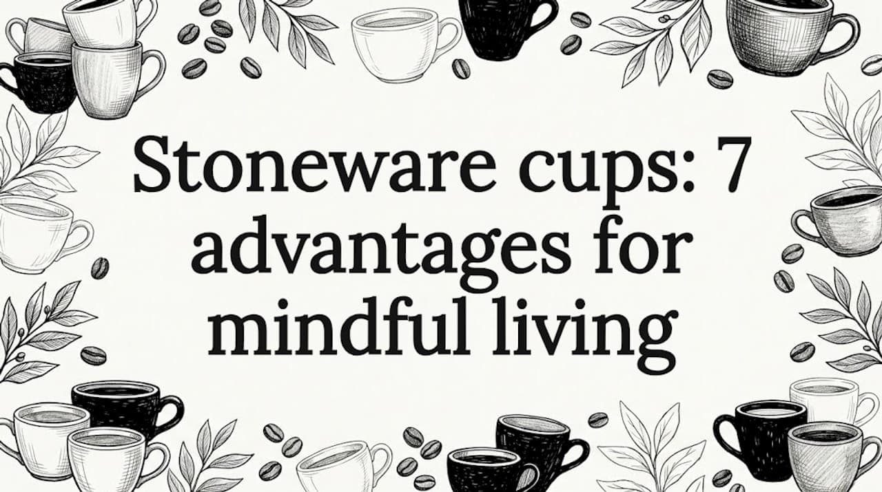 Stoneware cups: 7 advantages for mindful living
